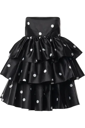 ROTATE Big Flower Strapless Mini Dress