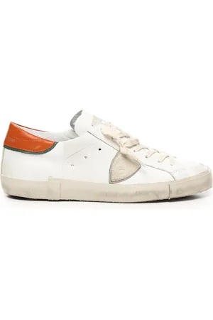 Philippe model Prsx Low White Orange Sneakers