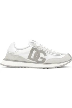 Dolce & Gabbana Lace Up Sneakers With Logo Patch