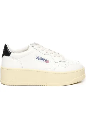 Autry Medalist Platform White Black Sneakers