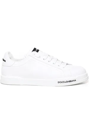 Dolce & Gabbana Portofino Leather Sneakers In