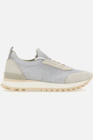ELEVENTY Knit Sneakers With Suede Inserts
