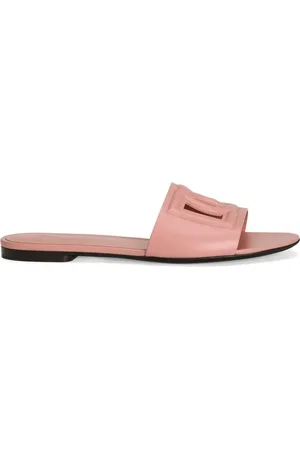 Dolce & Gabbana Rose Cut Out Flat Sandals
