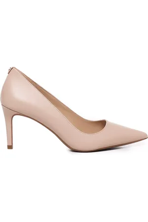 Michael Kors Alina Lambskin Blush Pointed Pumps