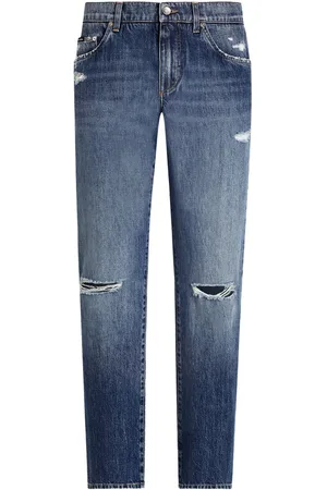 Dolce & Gabbana Indigo Blue Classic Trousers With Pockets