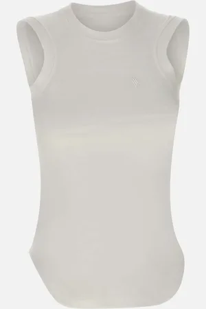 The Attico Cotton Tank Top With Logo