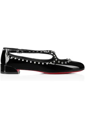 Christian Louboutin Black Flat Shoes For Women