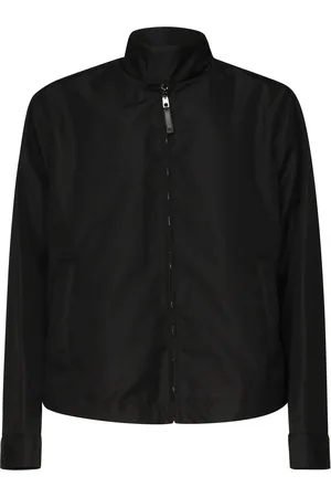 Dolce & Gabbana Canvas Bomber Jacket With Logo