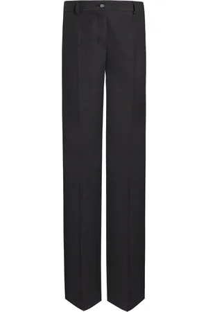 Dolce & Gabbana Grey Pressed Crease Trousers