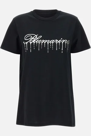 BLUMARINE Cotton Jersey T Shirt With Logo