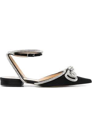 Mach & Mach Flat Sandals With Bow