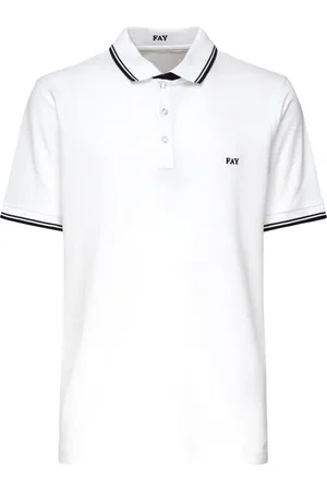 FAY Striped Pique Polo