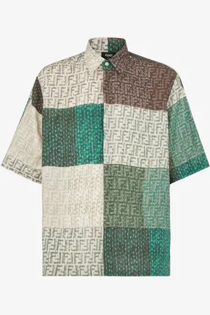 Fendi Pecan Jungle Linen Shirt