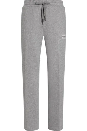 Dolce & Gabbana Light Grey Mélange Trousers With Pockets