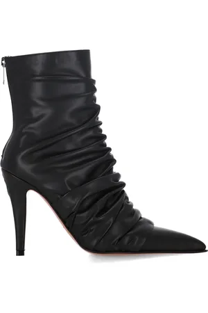 Alexander McQueen Alexander Mc Queen Birdee Ruched Stiletto Heel Boots