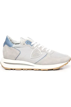 Philippe model Tropez Haute Sneakers In White Light Blue