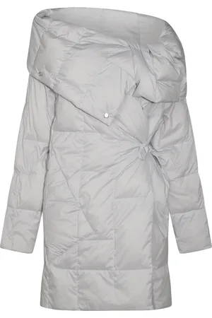 add Light Grey Plaid High Neck Jacket