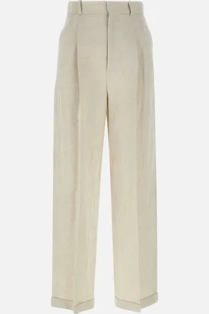 Peuterey Ralph Ecru Linen Cotton Trousers