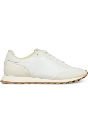Ami Low Top Nylon And Leather Sneakers