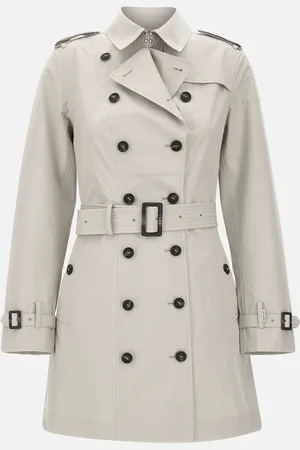 save the duck Audrey Trench Coat In Beige Grey