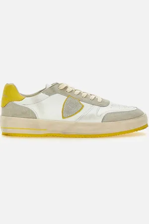 Philippe model Nice Sneakers In White Yellow
