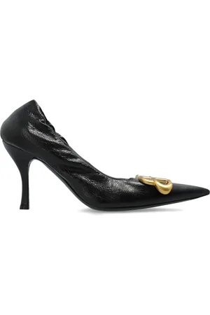 Balenciaga Stiletto Heel With Logo Plaque