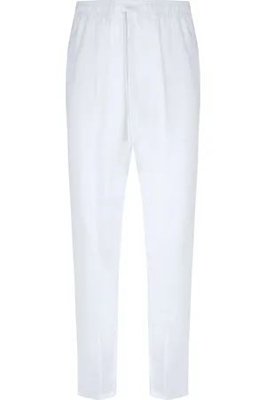 Dolce & Gabbana Linen Drawstring Trousers