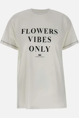 Elisabetta Franchi Light Cotton Jersey Oversize T Shirt