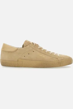 Philippe model Sand Suede Trainers With Gold Logo