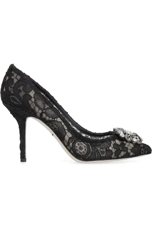 Dolce & Gabbana Lace Stiletto Pumps With Embellishments