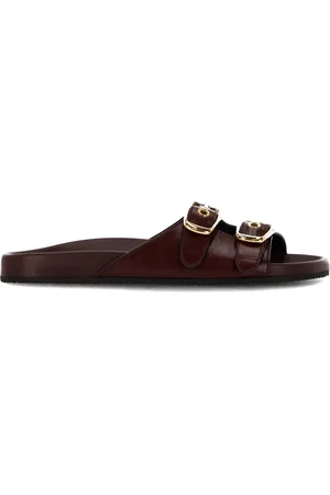 Chloé Polly Shiny Calfskin Flat Mules
