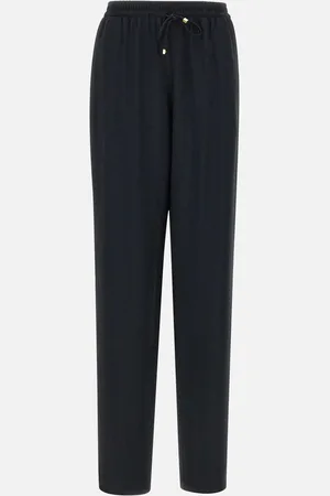 Elisabetta Franchi Satin Jacquard Lozenge Joggers In