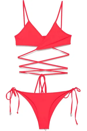 The Attico Bikini With Rubber Logo