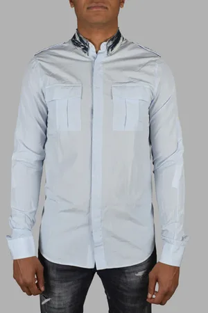 Balmain Shirt With Denim Collar