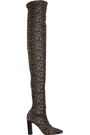 Saint Laurent Moon Thigh High Boots