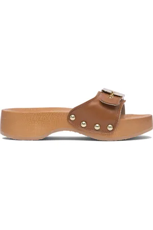 Scholl Pescura Heel Sr Cognac Ltr Ft