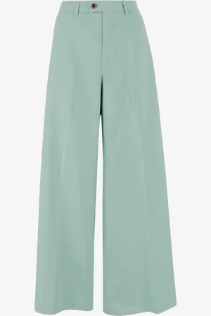 Berwich Cotton And Silk Stretch Trousers