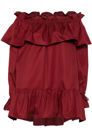 Saint Laurent Cotton Twill Mini Dress