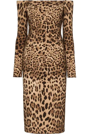Dolce & Gabbana Leopard Printed Dress