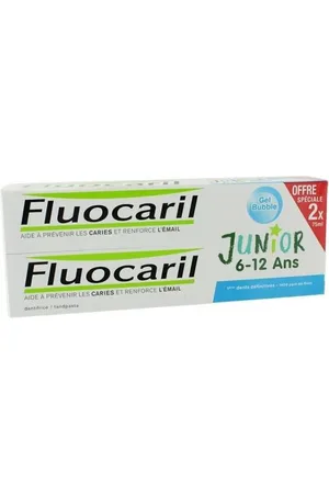 Fluocaril ® Junior 6-12 Years Pack Bubble Flavour Toothpaste 2x 75ml