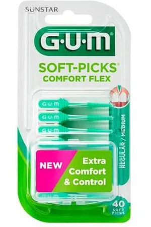 GUM Soft Picks Comfort Flex Reg Mint 40u