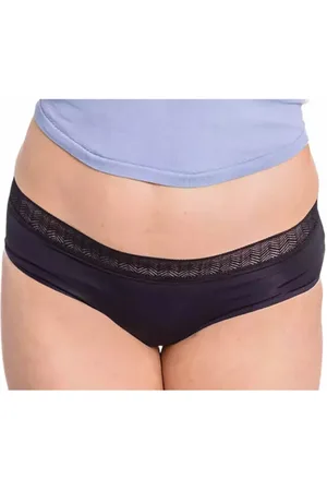 Enna Hipster Menstrual Panty Black Abundant Flow T-L Evening