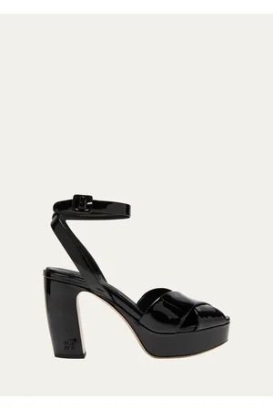 Miu Miu Satin Flower Ankle-Strap Sandals - Bergdorf Goodman