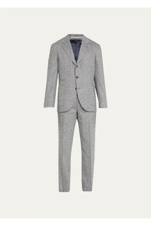 Brunello Cucinelli Men's Hollywood Glamour Pleated Pants - Bergdorf Goodman