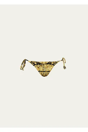 Versace Barocco-Print Silk Bralette - Bergdorf Goodman