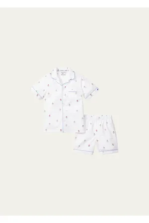 Petite Plume Kid's La Mer Classic Pajama Shorts Set, Size 6M-14