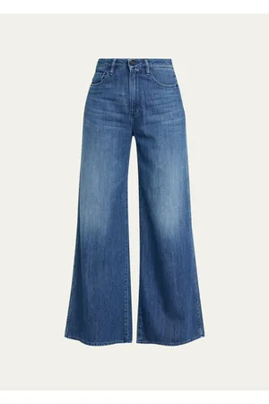 L'Agence Miley Ultra High Rise Wide-Leg Cuffed Jeans - Bergdorf Goodman