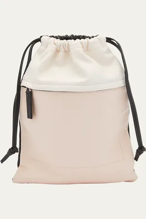 Plan C Drawstring Canvas Top-Handle Bag