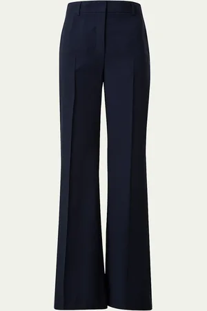 AKRIS Florine Straight Leg Wool Pants