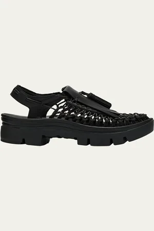 NOIR KEI NINOMIYA Leather Net Kiltie Tassel Loafers